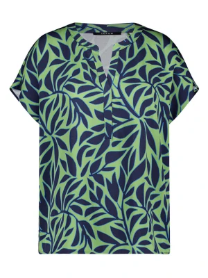 TAIFUN Bluzka w kolorze granatowo-zielonym rozmiar: 36