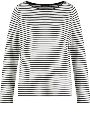 TAIFUN Koszulka w kolorze biało-czarnym rozmiar: 48