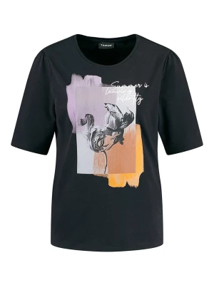 TAIFUN Koszulka w kolorze czarnym ze wzorem rozmiar: 42