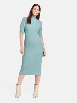 TAIFUN Sukienka dzianinowa w kolorze błękitnym rozmiar: 44