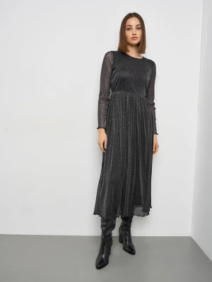 TAIFUN Sukienka w kolorze srebrno-czarnym rozmiar: 44