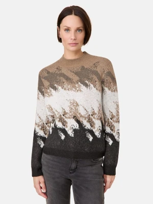 TAIFUN Sweter w kolorze czarno-kamelowym rozmiar: 36
