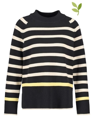 TAIFUN Sweter w kolorze czarno-kremowym rozmiar: 42