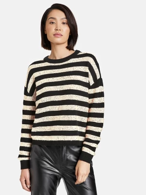 TAIFUN Sweter w kolorze czarno-kremowym rozmiar: 44