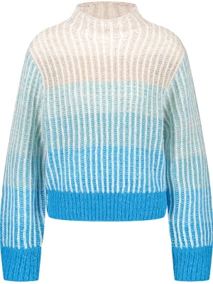 TAIFUN Sweter w kolorze kremowo-niebiesko-beżowym rozmiar: 46