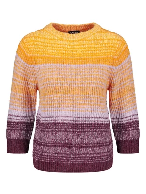 TAIFUN Sweter w kolorze pomarańczowo-fioletowo-bordowym rozmiar: 36