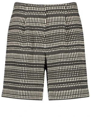 TAIFUN Szorty w kolorze czarno-beżowym rozmiar: 34