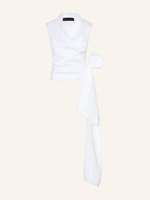 Talbot Runhof Bluzka O Kroju Kopertowym weiss