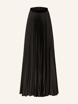 Talbot Runhof Spódnica Plisowana Z Satyny schwarz