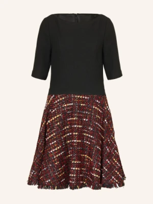 Talbot Runhof Sukienka Koktajlowa Z Mieszanki Materiałów schwarz