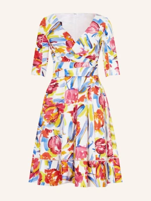 Talbot Runhof Sukienka Koktajlowa Z Rękawami 3/4 pink