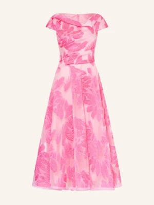 Talbot Runhof Sukienka Koktajlowa Z Żakardu pink