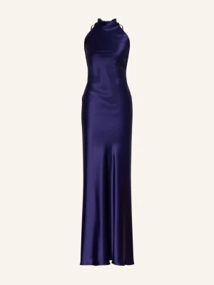 Talbot Runhof Sukienka Satynowa blau 430 ROYAL NAVY