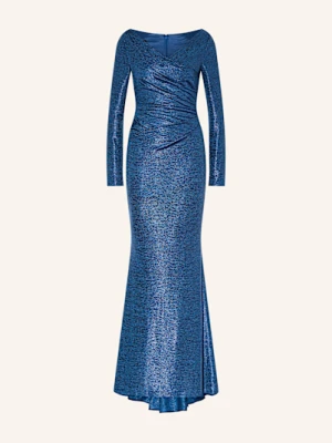 Talbot Runhof Sukienka Wieczorowa Z Błyszczącą Przędzą blau