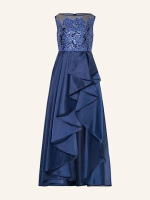 Talbot Runhof Sukienka Wieczorowa Z Koronką I Cekinami blau