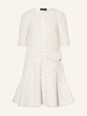 Talbot Runhof Sukienka Z Tweedu weiss