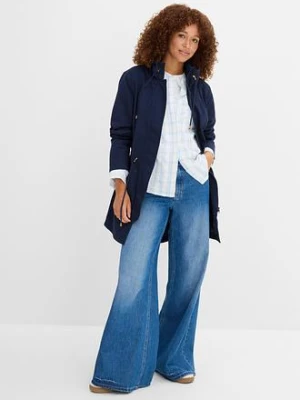 Taliowana krótka parka bawełniana ze stójką bonprix