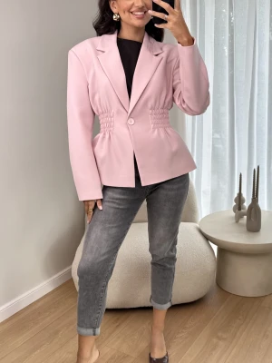 Taliowana Marynarka Różowa Kim ClothStore