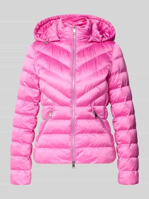 Taliowana pikowana kurtka z dwukierunkowym zamkiem błyskawicznym model 'ANYA' Beaumont Amsterdam