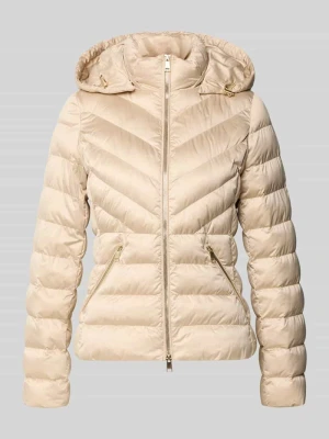 Taliowana pikowana kurtka z dwukierunkowym zamkiem błyskawicznym model 'ANYA' Beaumont Amsterdam