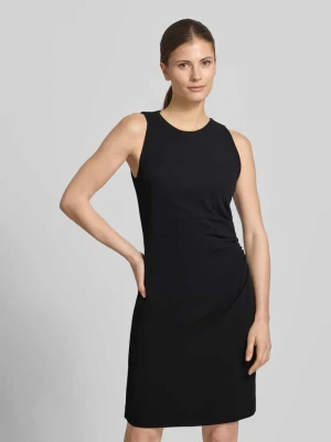 Taliowana sukienka biznesowa z marszczeniem model 'KENDELA' HUGO