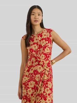 Taliowana sukienka casualowa z kwiatowym wzorem Lauren Ralph Lauren
