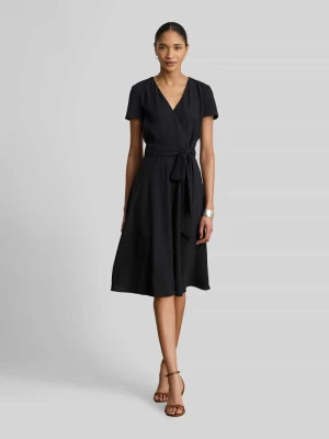 Taliowana sukienka casualowa z szyfonu Lauren Ralph Lauren