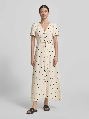 Taliowana sukienka casualowa z wzorem na całej powierzchni model 'JOAN' Vero Moda