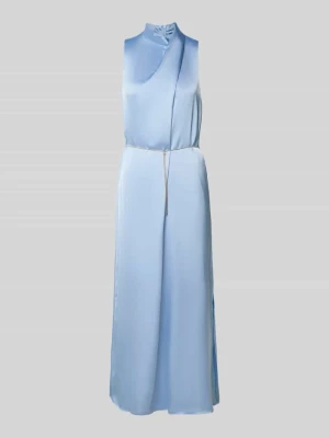 Taliowana sukienka koktajlowa z łańcuszkiem w talii Model 'KEWINA' HUGO