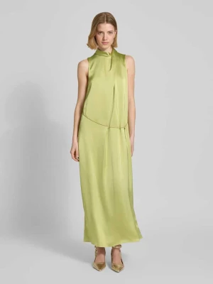 Taliowana sukienka koktajlowa z łańcuszkiem w talii Model 'KEWINA' HUGO