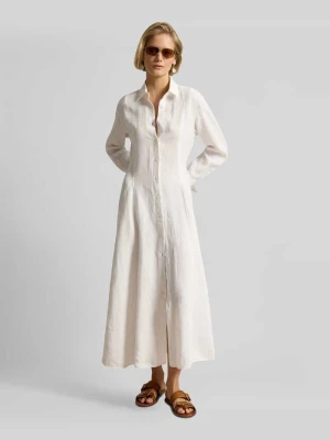 Taliowana sukienka koszulowa z czystego lnu Polo Ralph Lauren