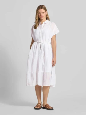Taliowana sukienka koszulowa z czystej bawełny model 'FANCY DRESS' Pepe Jeans