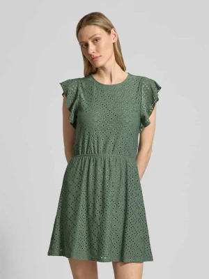 Taliowana sukienka letnia z wyhaftowanym wzorem model 'TASSA' Vero Moda