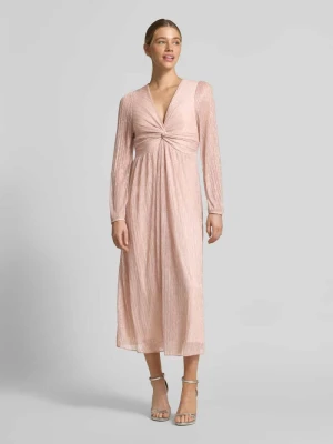 Taliowana sukienka midi z błyszczącym efektem s.Oliver BLACK LABEL