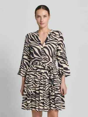 Taliowana sukienka tunikowa z czystej wiskozy model 'MELBA' Vero Moda