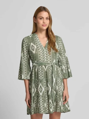 Taliowana sukienka tunikowa z czystej wiskozy model 'MELBA' Vero Moda