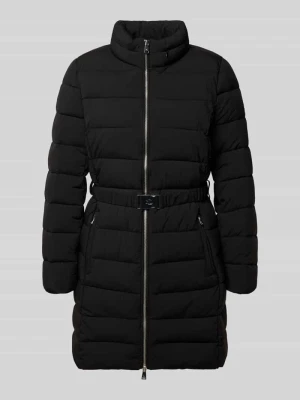 Taliowany płaszcz pikowany z kapturem Lauren Ralph Lauren
