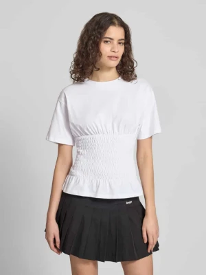 Taliowany T-shirt z okrągłym dekoltem Model 'EVELYN' JJXX