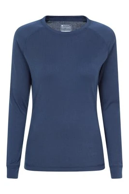 Talus – damski top z długimi rękawami i okrągłym dekoltem - Navy Mountain Warehouse