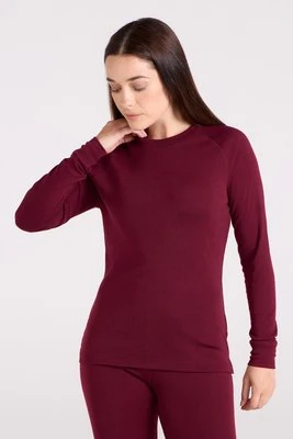 Talus – damski top z długimi rękawami i okrągłym dekoltem - Pink Mountain Warehouse