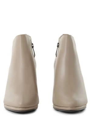 Tamaris Damskie botki Kobiety Sztuczna skóra beżowy jednolity,