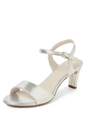 Tamaris Sandały Kobiety Syntetyczny srebrny jednolity,