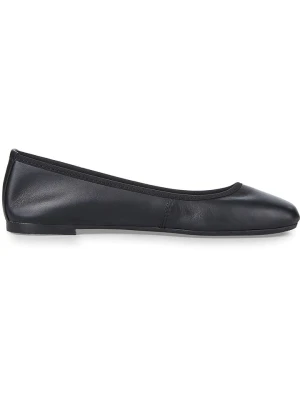 Tamaris Skórzane baleriny w kolorze czarnym rozmiar: 37