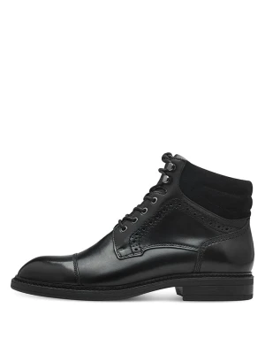 Tamaris Skórzane botki w kolorze czarnym rozmiar: 42