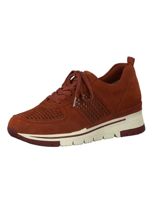 Tamaris Skórzane sneakersy w kolorze czerwonym rozmiar: 40