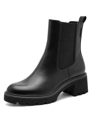 Tamaris Skórzane sztyblety w kolorze czarnym rozmiar: 41