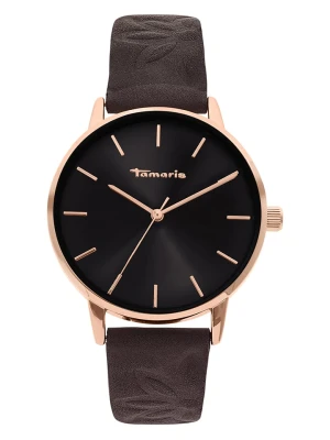 Tamaris Zegarek kwarcowy w kolorze różowozłoto-ciemnobrązowym rozmiar: onesize