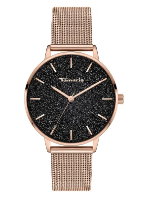 Tamaris Zegarek kwarcowy w kolorze różowozłoto-czarnym rozmiar: onesize