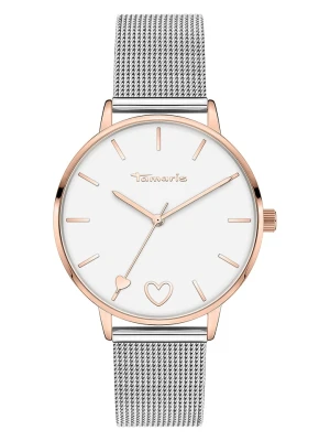 Tamaris Zegarek kwarcowy w kolorze srebrno-różowozłoto-białym rozmiar: onesize