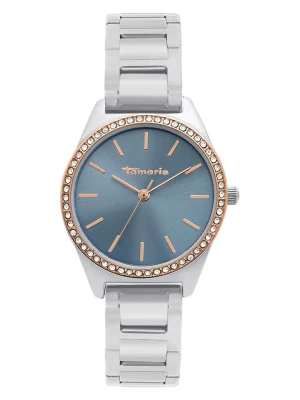 Tamaris Zegarek kwarcowy w kolorze srebrno-złoto--szaroniebiesko-złotym rozmiar: onesize